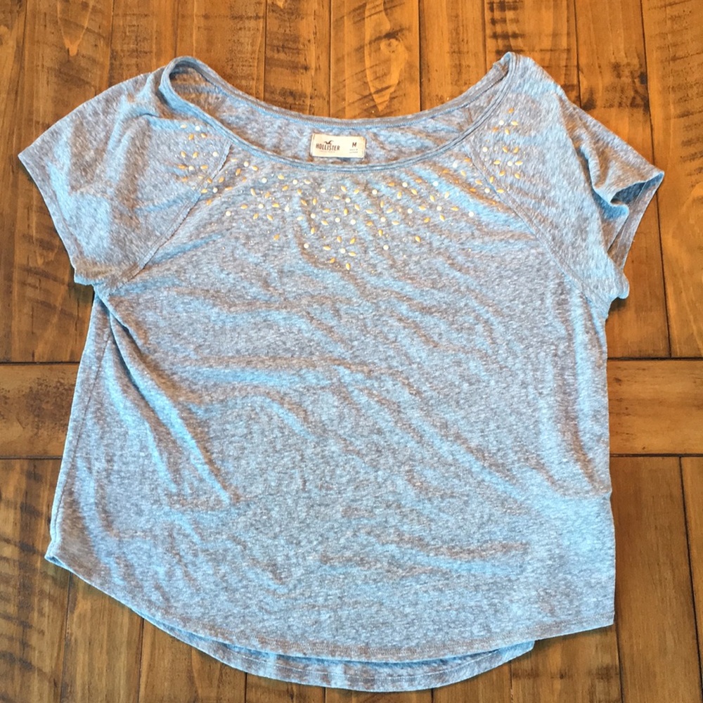 Gray Hollister Short Sleeved T